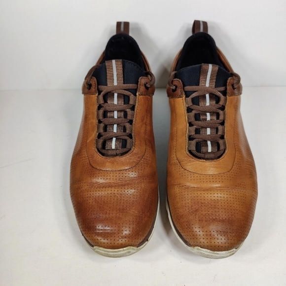 Johnston Murphy Men\'s XC4 Prentiss Brown Shipskin Lace Up Men\'s Shoes Size 10M
